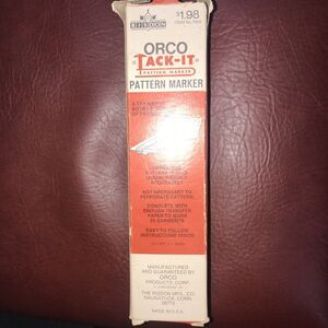 ORCO Tack-It Pattern Fabric Marker with Transfer Paper Original Box USA Vintage